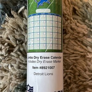 Detroit Lions NFL jumbo dry erase calendar
